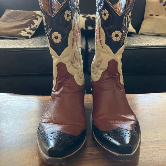 Vintage Old Gringo "Mariposa" Cowgirl Boots 9B - Picture 3 of 15